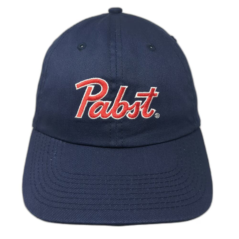 Pabst Blue Baseball Cap One Size Embroidered Logo Adjustable Strapback Hat